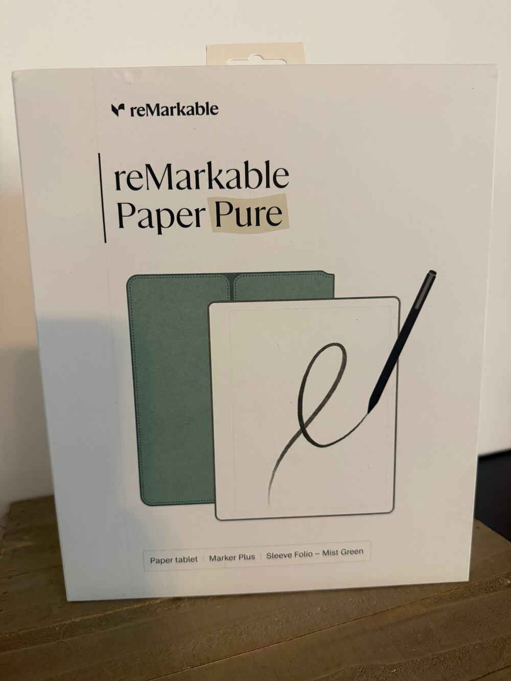 NEW reMarkable Paper Pure 32GB Marker Plus Mist Green Folio Bundle